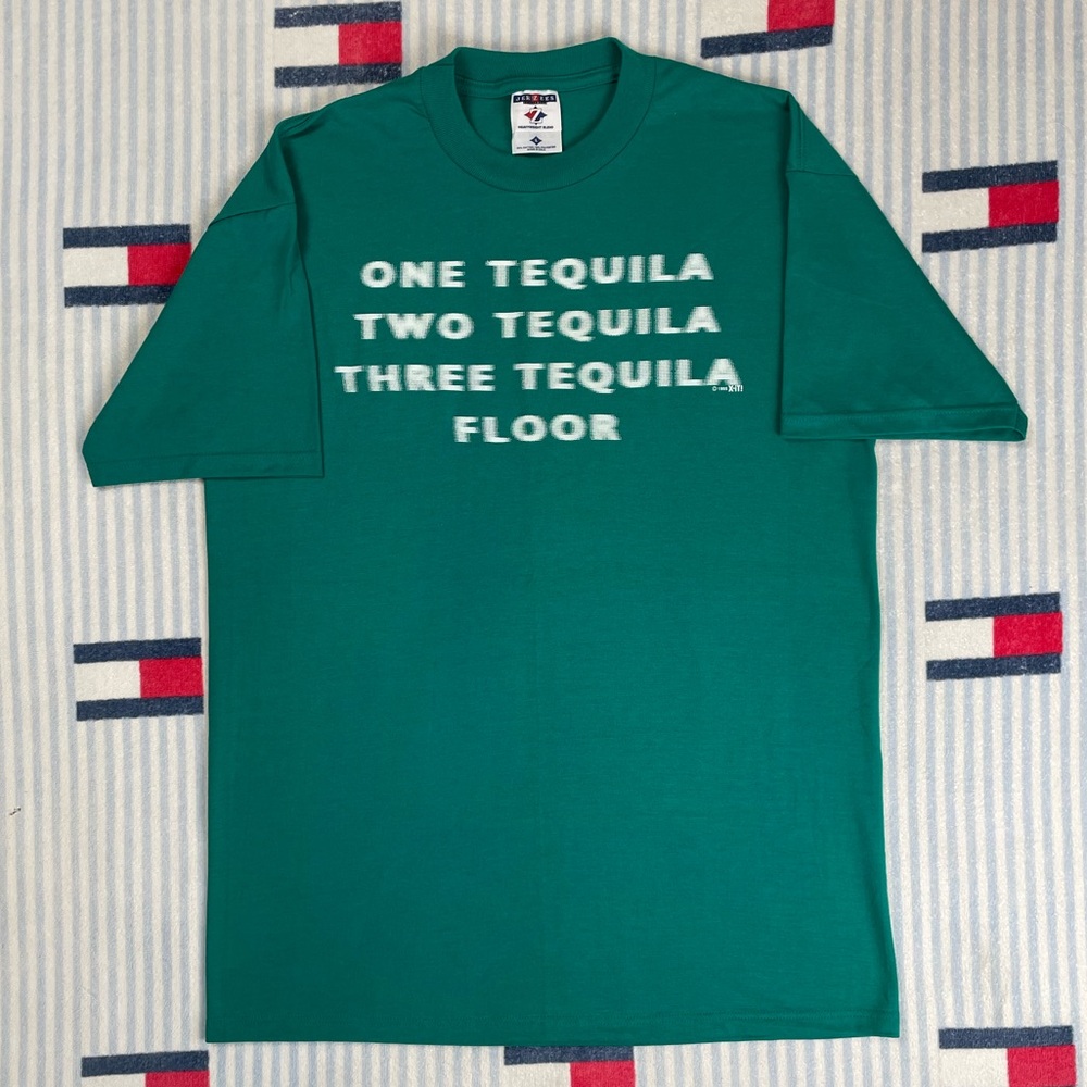 Vintage 1995 Tequila Comedy Humor short sleeve tee shirt